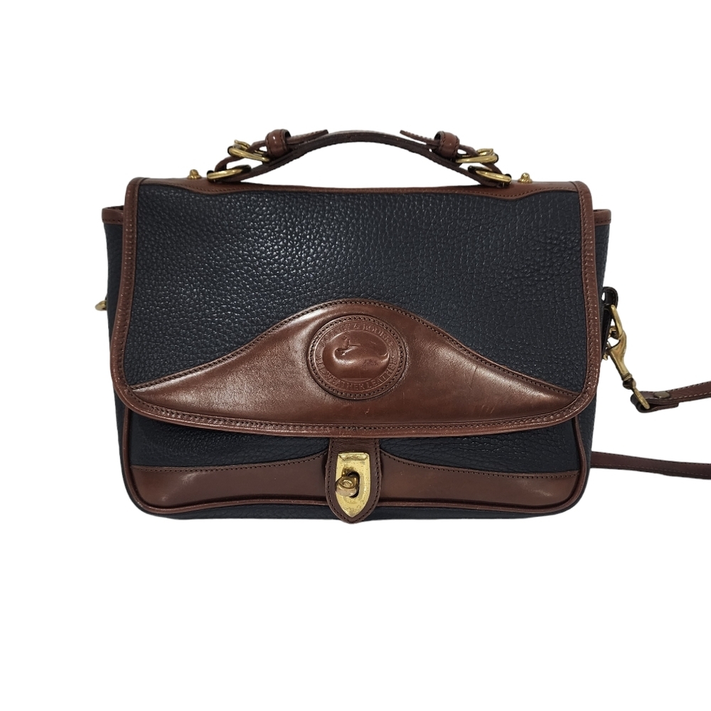 DOONEY & BOURKE VINTAGE PEBBLE LEATHER SATCHEL SHOULDER BAG